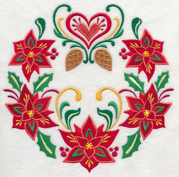 Wreathed in Christmas Poinsettias - Image 5