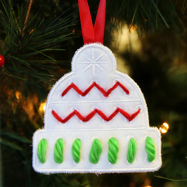 Yarn Stitch Ornament - Hat (In-the-Hoop) - Image 2