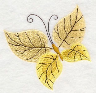 Yellow Leafy Butterfly - Image 3