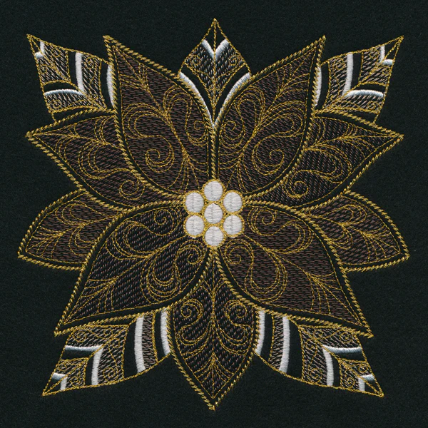 Yuletide Glamour Poinsettia - Image 2