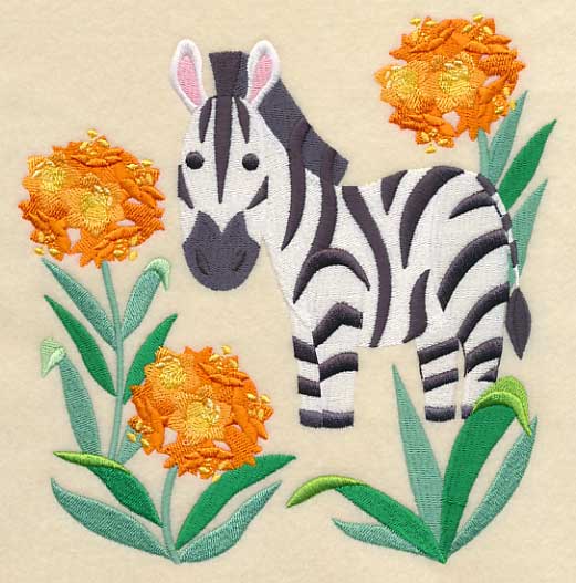 Zebra and Clivia - Image 2